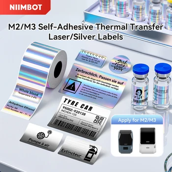 Laser-Aufkleber, selbstklebende Thermotransfer-Etiketten für Niimbot M2/M3 Drucker