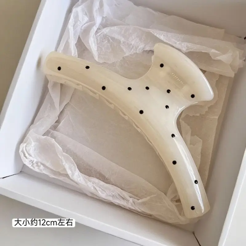 Koreanische große Acryl Dragon Bone Shark Haarspange – Bild 3