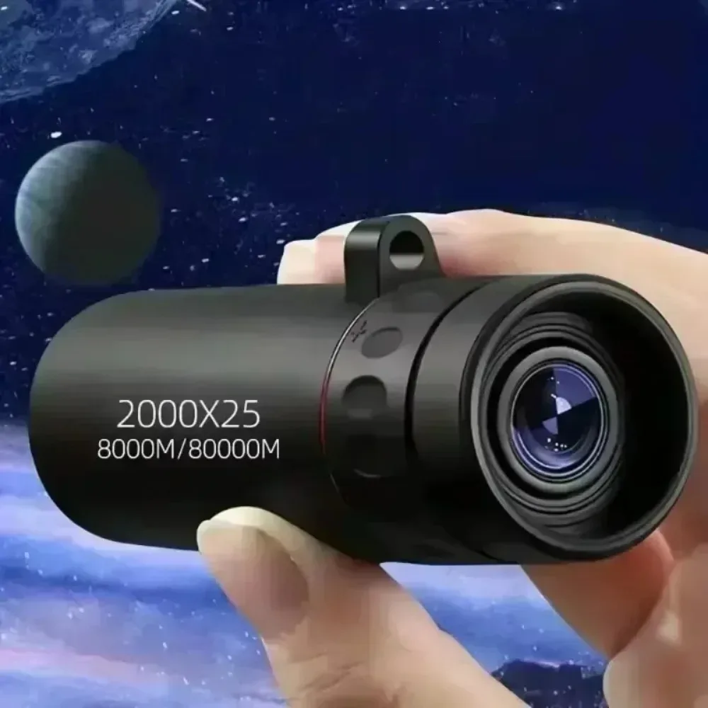 2000x25 HD Monokular-Teleskop Mini Tragbares Handy-Teleskop