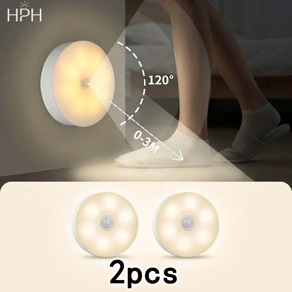 2 stücke LED Smart Menschlichen Körper Sensor Nacht Lampe
