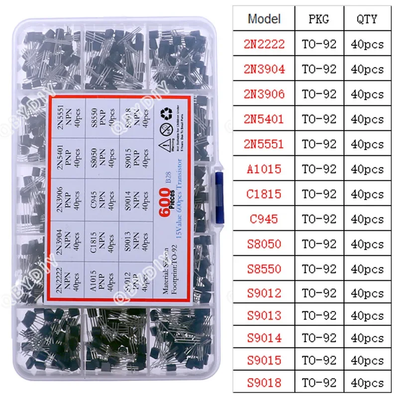 DIP SMD Mosfet Triode Thyristor PNP NPN Spannungsregler Chip – Bild 4