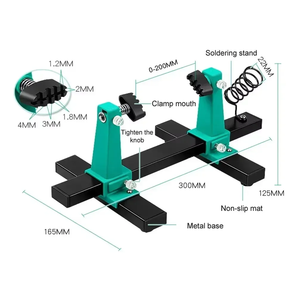 Metall 360° °   Rotation Einstellbare PCB Halter Jig Löten – Bild 5