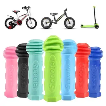 1 paar Gummi Grip Fahrrad Griff Bar Griffe Abdeckung Anti-slip Dreirad Skateboard Roller Lenker für Kinder