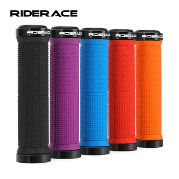 RIDERACE Fahrrad-Lenkergriffe, Sperre am MTB, Mountainbike-Lenkerabdeckung, stoßfest, rutschfest, ergonomische