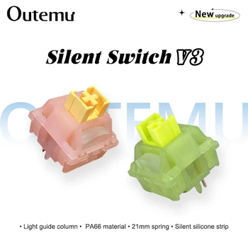 Outemu Silent Peach V3 Schalter, geschmierte Silent Lemon V3 Schalter, mechanische Tastatur, linear-taktil