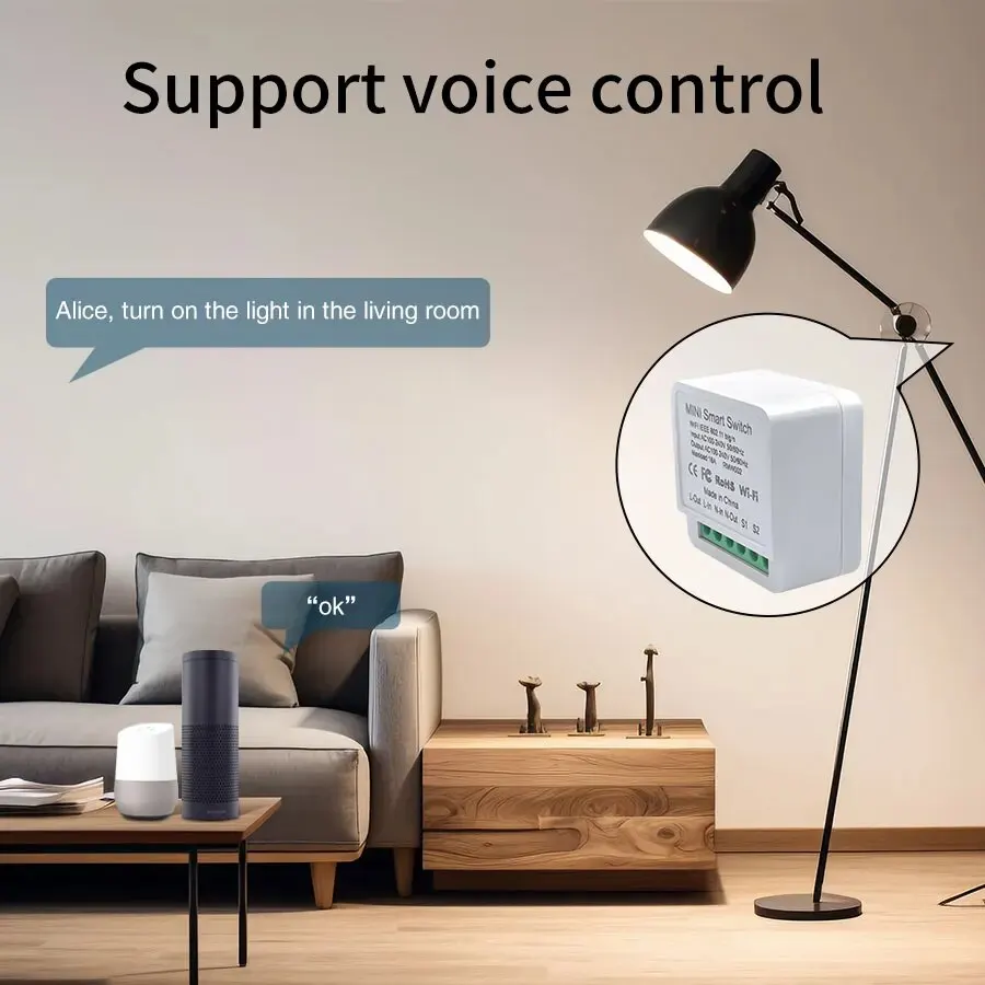 16A/20A WiFi Mini Smart Switch Modul 2-Wege-Steuerung Cozy – Bild 4
