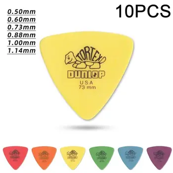 Delrin Dunlop Gitarrenplektren 0,5/0,6/0,73/0,88/1,0/1,14 mm Anti-Rutsch-Stil E-Gitarrenplektren (10 Stück)