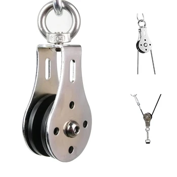 Fitness Loading Lifting Pulley Training Edelstahl Mute Strength Trainer Heavy Bearing Workout Equipment Home