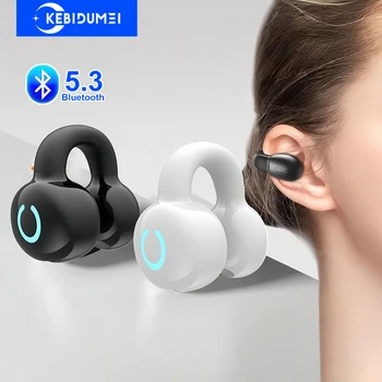 Bluetooth 5,3 Kopfhörer Ohr Clip Kopfhörer TWS Wireless Headset HiFi Stereo Noise Reduction Ohrhörer
