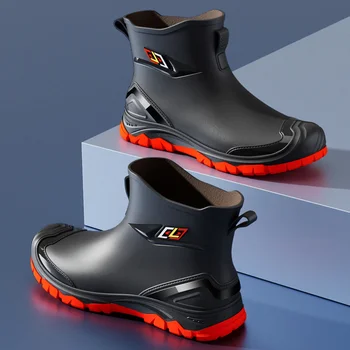 Arbeitsstiefel im Workwear-Stil für Outdoor, Arbeit, Pendeln, Angeln, Küche, Rutschfeste Wasserdichte