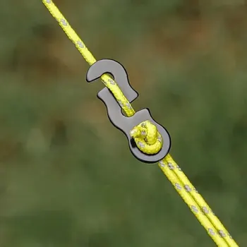 Einstellbare Camping Zelt Schnur Seil Schnalle S Typ Spanner Verschluss Kit Outdoor Camping Zelte (10 Stück)