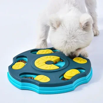 Hund Puzzle Spielzeug Langsame Feeder Interaktive Erhöhen Welpen IQ Futter Spender Langsam Essen Rutschfeste