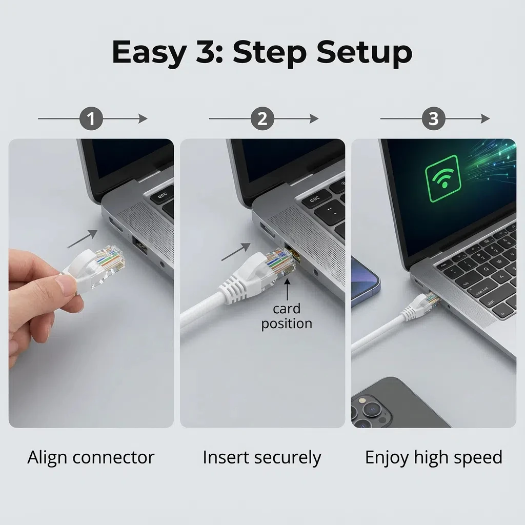 Cat 6 Netzwerkkabel RJ45 UTP, 1 Gbit/s, in mehreren Längen – Bild 5
