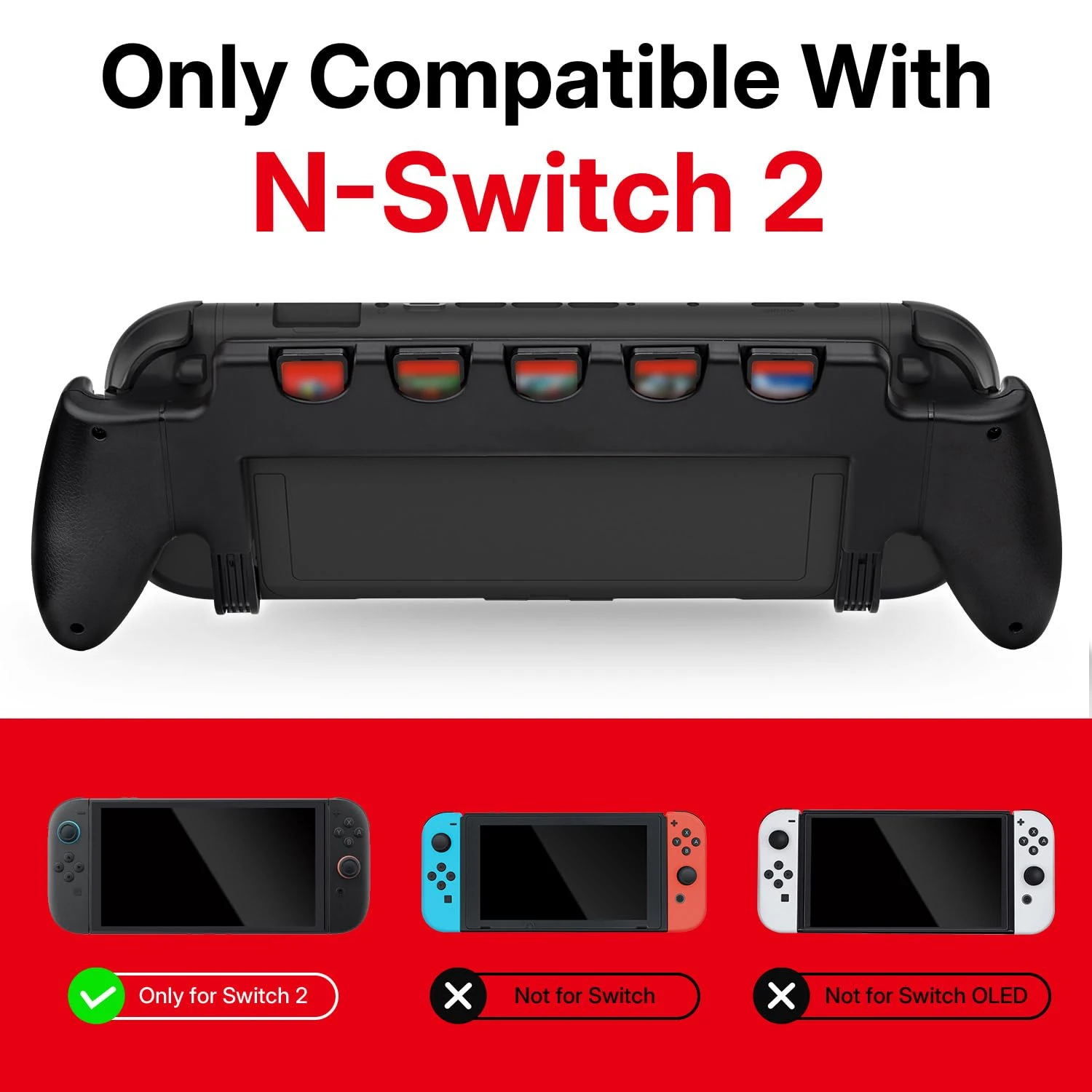 Handgriffhülle für Nintendo Switch 2, mit Ständerhalter – Bild 2