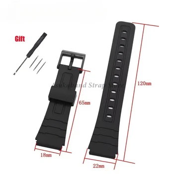 12/14/16/18/20/22mm Silikon Gummi Strap für Casio W800H A158/168 AE1200/1300 F91W F84 Armband Männer Frauen