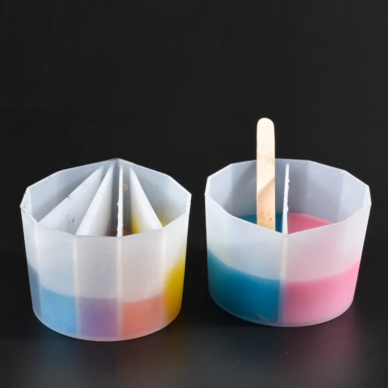 Geteilte Becher zum Ausgießen von Farbe, 3er-Pack