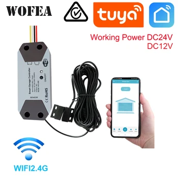 Wofea WiFi Smart Garagentoröffner-Controller DC12 DC24V Wrok mit Alexa und Google Home 2,4G APP KEIN Gateway