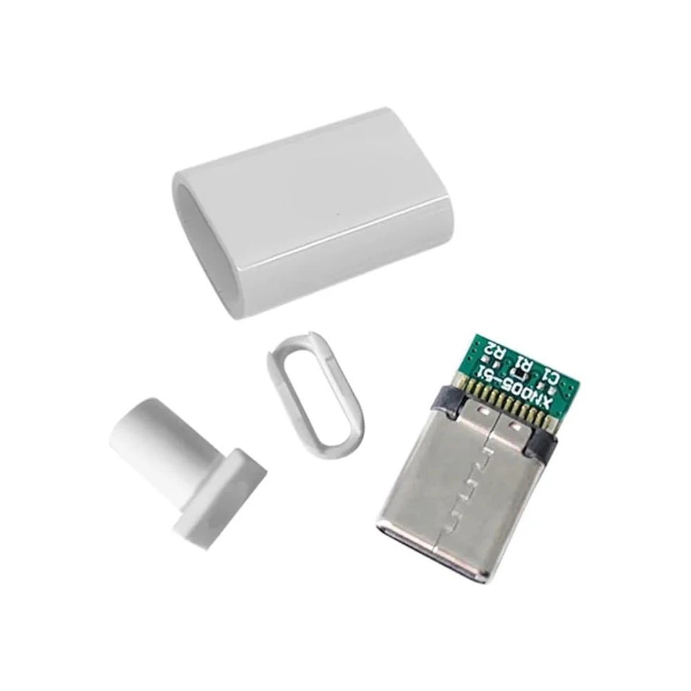 5/10 Sätze USB 3.1 Typ C Stecker Stecker DIY Lötdraht USB C – Bild 5
