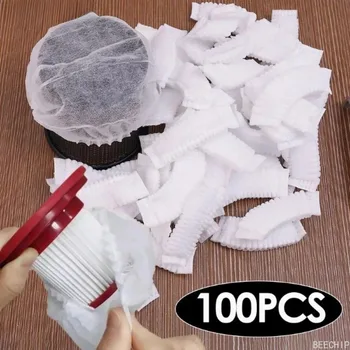 Staubsaugerfilter-Schutzabdeckung, Vliesstoff-Filternetz Ersatzteile für Staubsauger (100 Stück)