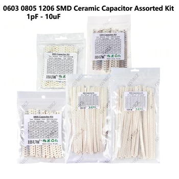 0402 0603 0805 1206 SMD Keramik-Kondensator Sortiment-Kit 1pF - 10uF 100PF 10NF 100NF Chip-Kondensator-Set