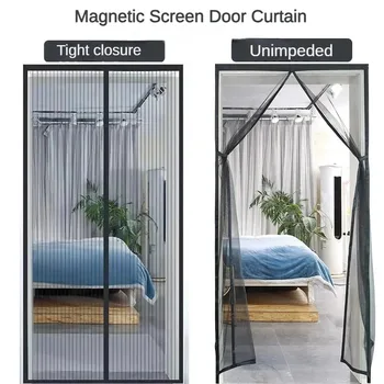Fenster-Mücken-Vorhang, Gaze-Fensterschutz, automatisches Türschloss, Belüftungsvorhang für zu Hause