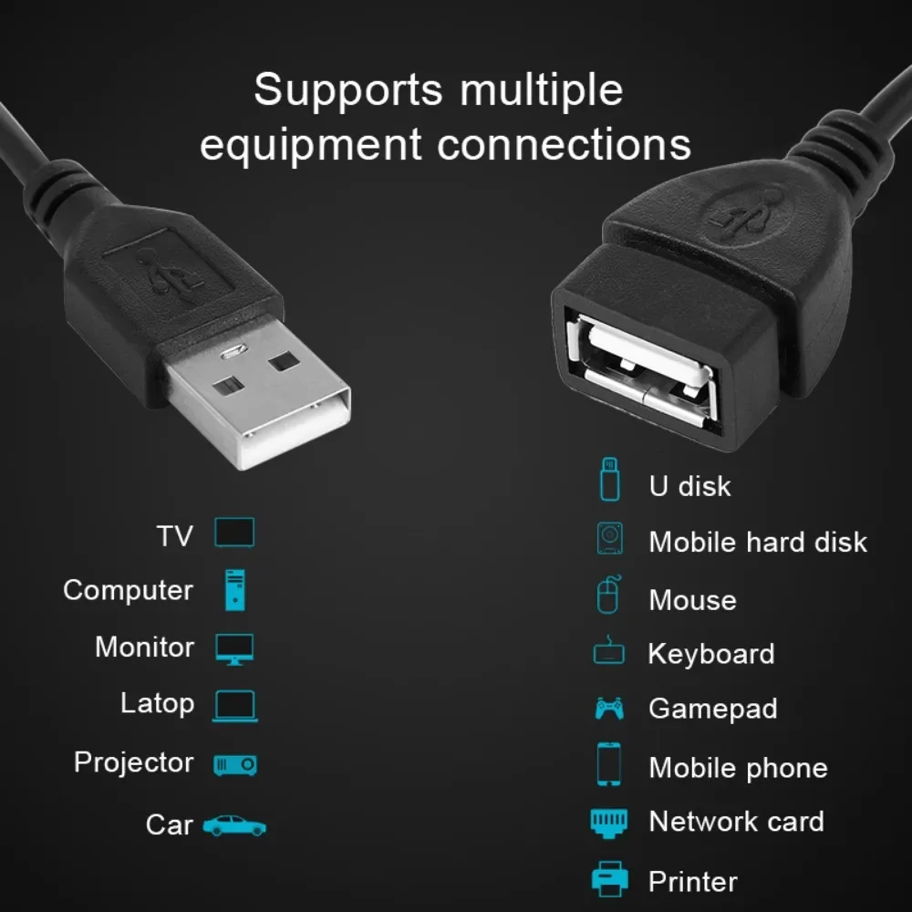 USB 2.0 A-Stecker auf A-Buchse Daten-Synchronisationskabel – Bild 2