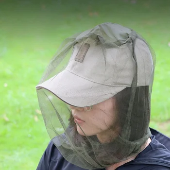 Angeln Anti Moskito Insekt Hut Angeln Hut Bug Mesh Kopf Net Gesicht Schutz Camping Sonnenschirm Hüte Outdoor