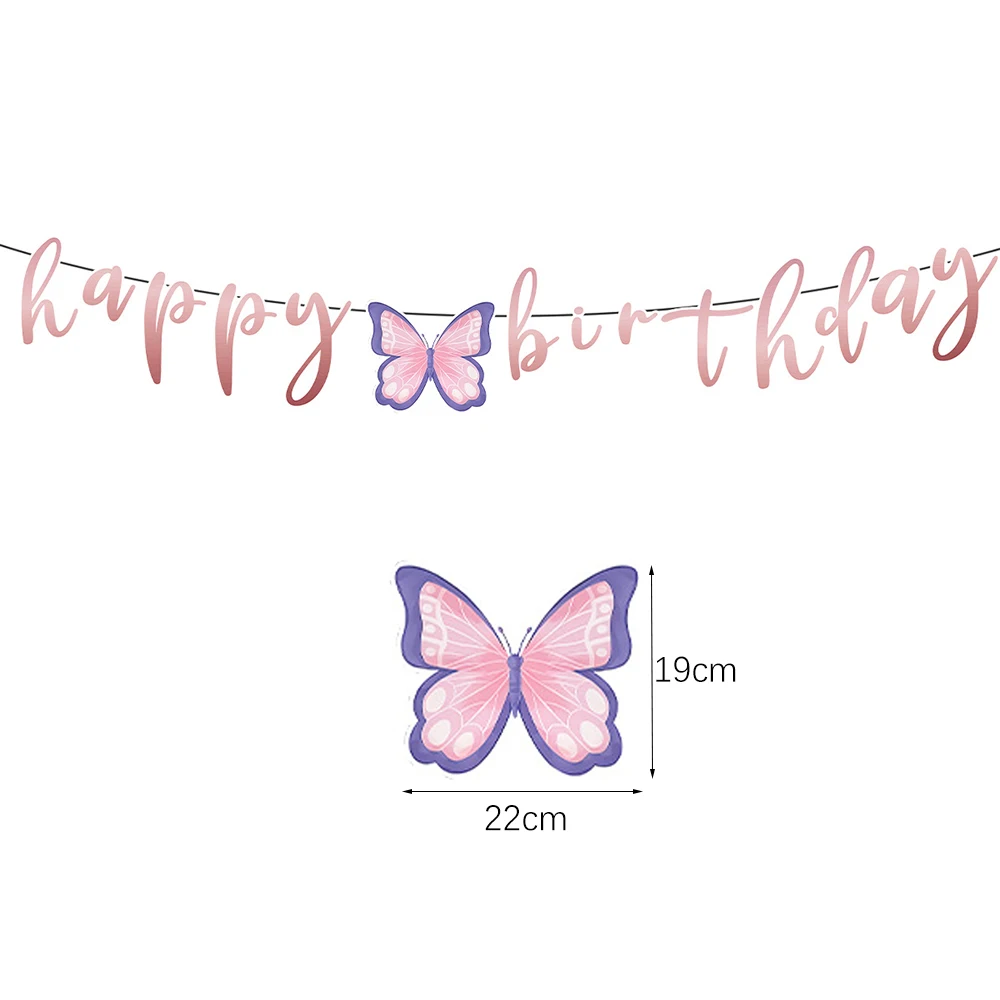 Schmetterling Mädchen Geburtstag Party Einweggeschirr Fee – Bild 5