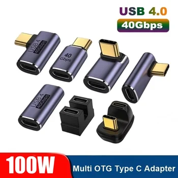 TYP C-Anschluss, 4K-OTG-Stecker, 100 W, 40 Gbit/s, Datenübertragung, ultraschnelles Laden, USB C, USB3.1