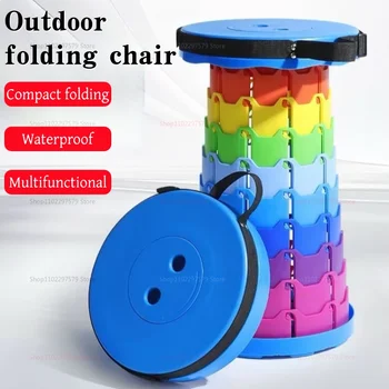 Tragbarer Klappbarer Strandstuhl Leichter Campingstuhl für Outdoor Angeln Picknick Camping Leicht und Kompakt