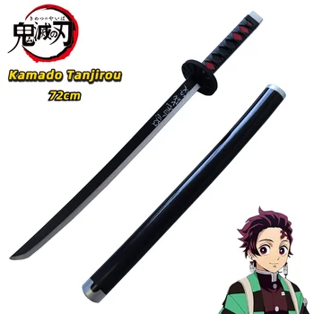 Demon Slayer Katana Zusammengebautes Anime-Schwert Cosplay-Requisiten Orange Tomioka Giyuu Kamado Tanjirou
