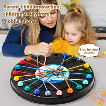 Seilentraveling ChallengeEin Brettspiel für Kinder verbessert logisches Denken und fördert die Konzentration