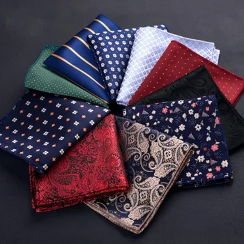 Vintage Paisley Herren Britisches Design Blumendruck Einstecktuch Taschentuch Brust Handtuch Anzug Zubehör