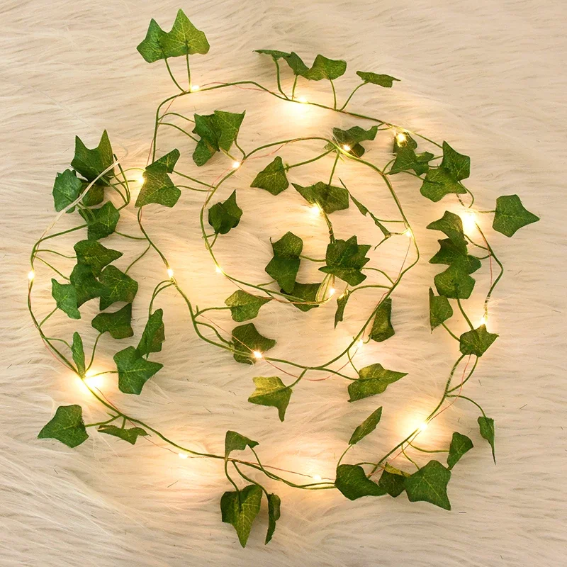 2/5/10M Seidenblätter Fake Creeper Green Leaf Ivy Vine – Bild 2