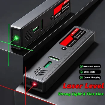 Professionelles Laser-Nivelliergerät mit grünem Laserstrahl, hochpräzises Nivellierwerkzeug mit starkem