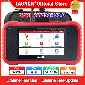 LAUNCH X431 CRP123E V3.0 Auto OBD2 Scanner ABS SRS Motor AT Kfz-Diagnosegerät 7 Reset-Funktionen