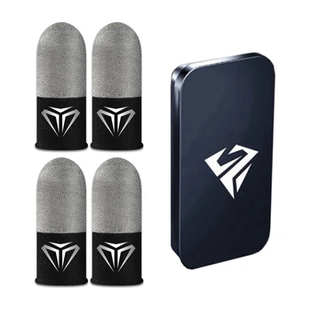 45BB Dünne Finger Handschuhe für Gamer Dünne Tragbare Leichte Fingertip Abdeckungen mit Lagerung Fall Tragen