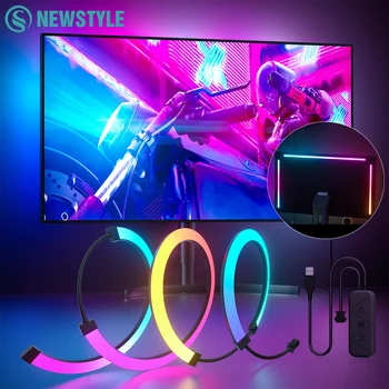 RGB Gaming Lichter Streifen Monitor Hintergrundbeleuchtung LED Display Sync PC Atmosphäre Bildschirm APP Musik