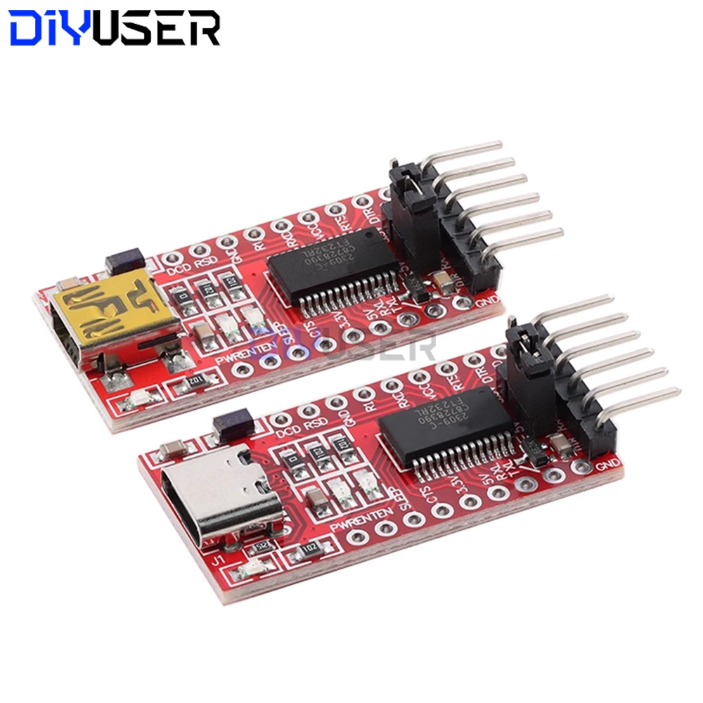 FT232RL USB zu TTL Serieller Konverter 3,3V/5V Dual-Spannung