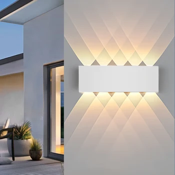 LED Wandleuchte Wasserdicht IP65 Außenwandleuchte Garten Veranda Licht Dekor Garten Hof Badezimmer