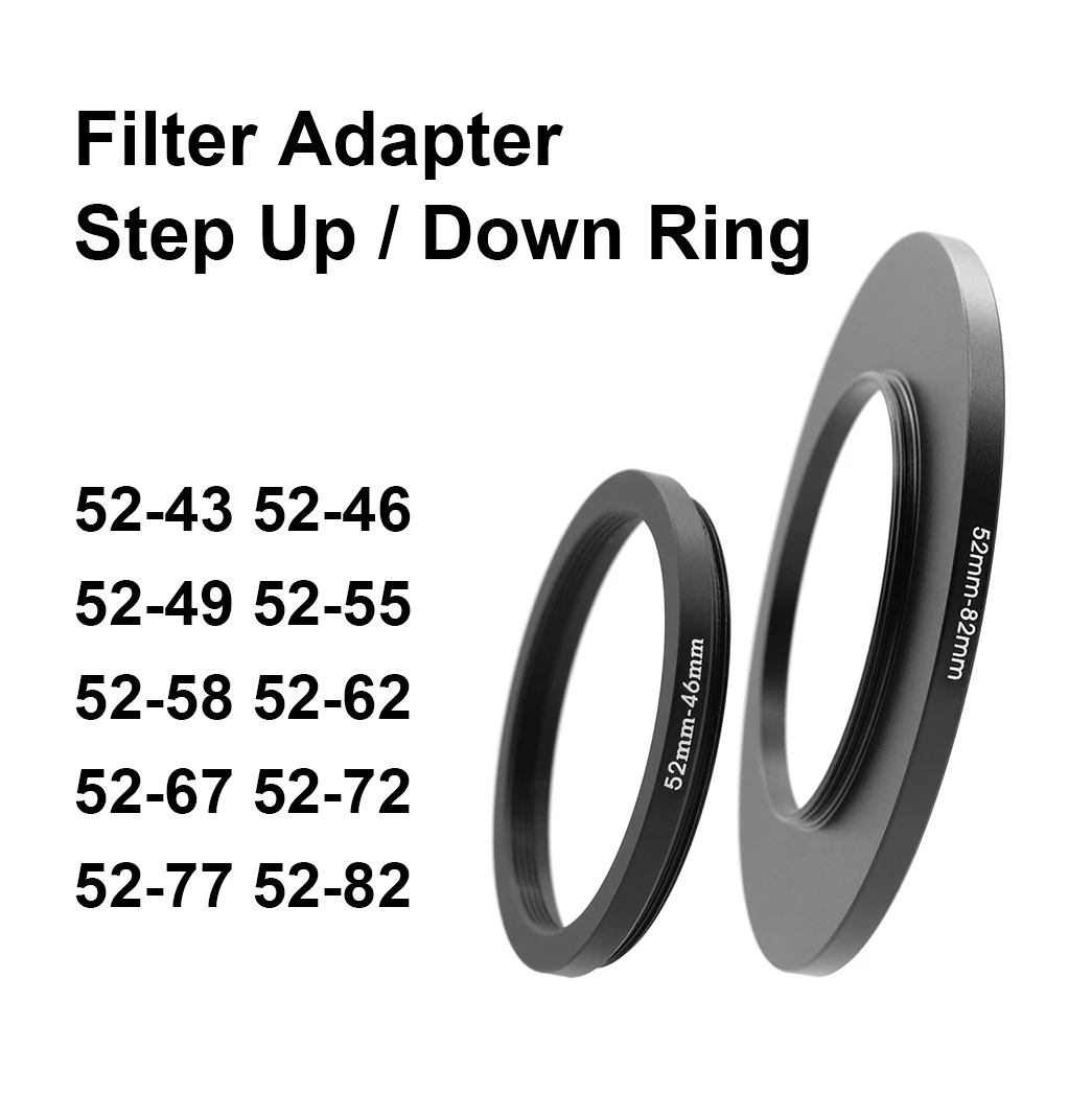 Kameraobjektivfilter-Adapterring, Step-Up- oder Down-Ring aus