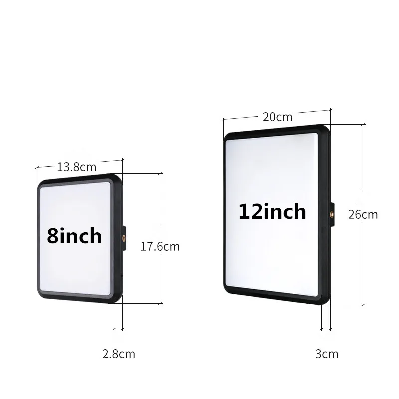8/12 Zoll LED Fotografie Video Panel Licht Foto Studio – Bild 3