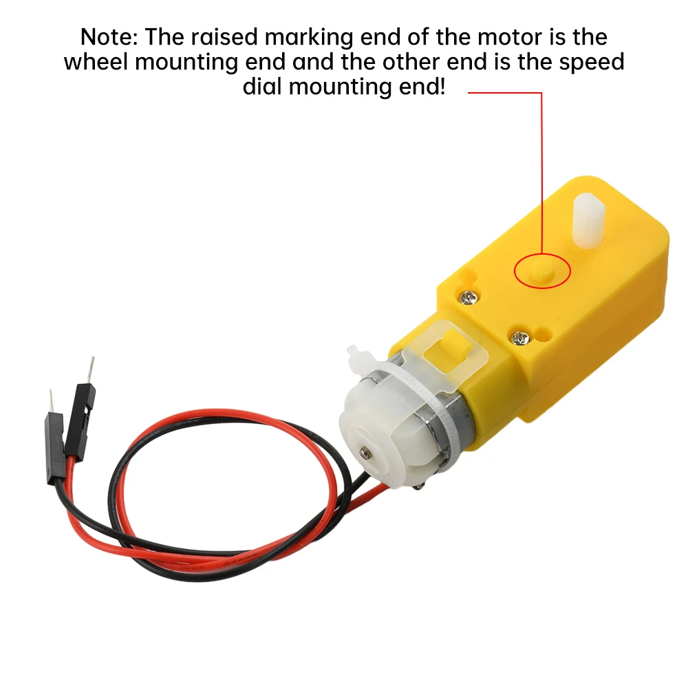 DC 3-6V TT Zweiachsiger Getriebemotor – 1:48 – Bild 3