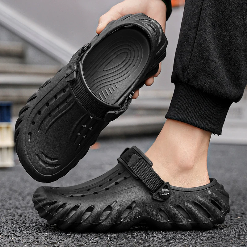 Marken-Herren-Slipper – Weiche und bequeme perforierte – Bild 4