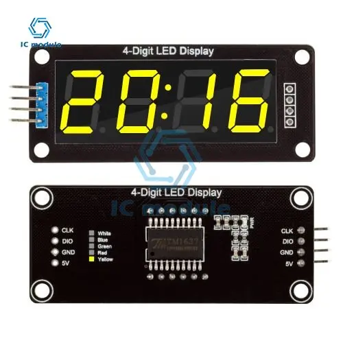 TM1637 0.56 "4 Bit LED Digital Rohr Display 7 Segmente – Bild 4