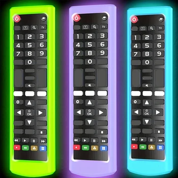 Leuchtende Silikon-Fernbedienungsabdeckung für die LG AKB-Serie - langlebige, rutschfeste Griffschutzhülle