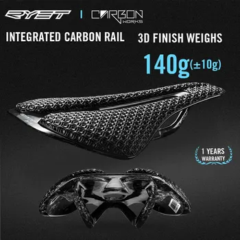 Ryet 3d bedruckter Fahrrads attel ultraleichter Carbon sattel 135/143mm 105g Fahrrads attel für MTB Kies