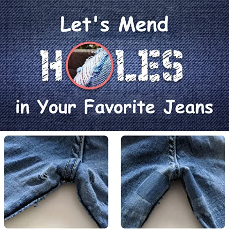 5 Stücke Qualität Denim Patch Eisen auf Jean Patches – Bild 6