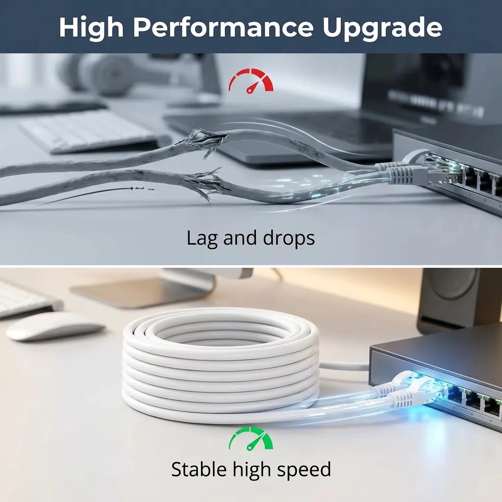 Cat 6 Netzwerkkabel RJ45 UTP, 1 Gbit/s, in mehreren Längen – Bild 4