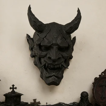 Grenzüberschreitende Wanddekoration im dunklen Dämonenmasken-Stil für Retro-Heimwandkunst-Dekorationszwecke